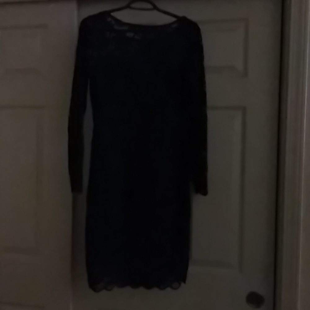 Black lace dress